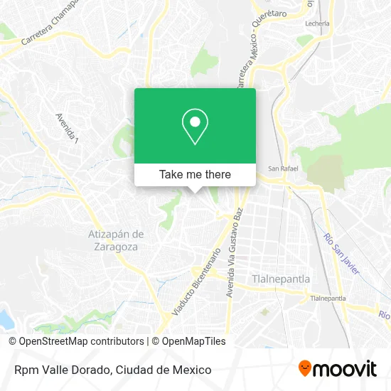 Rpm Valle Dorado map