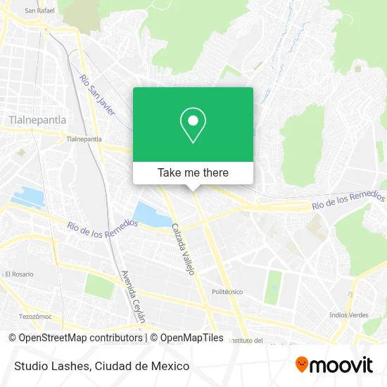 Studio Lashes map