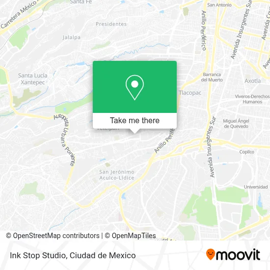 Ink Stop Studio map