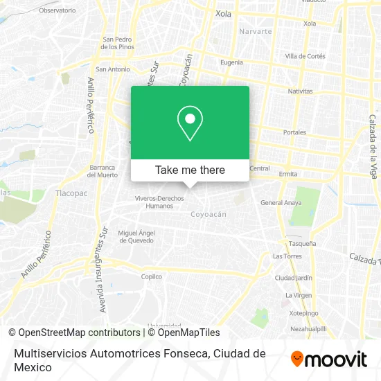 Multiservicios Automotrices Fonseca map