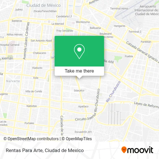 Rentas Para Arte map