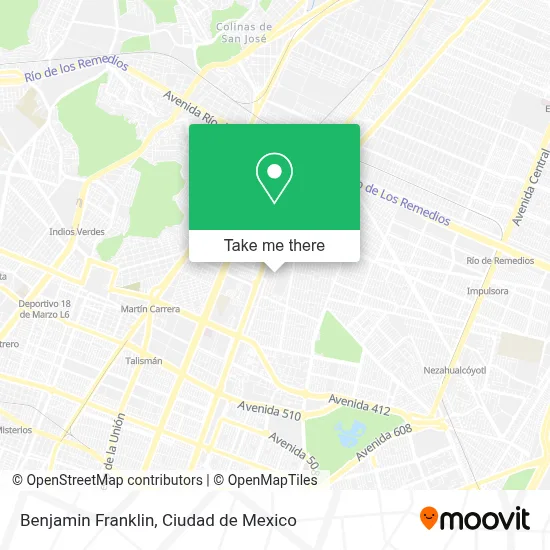 Benjamin Franklin map