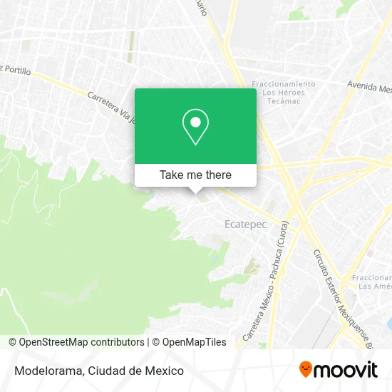 Modelorama map