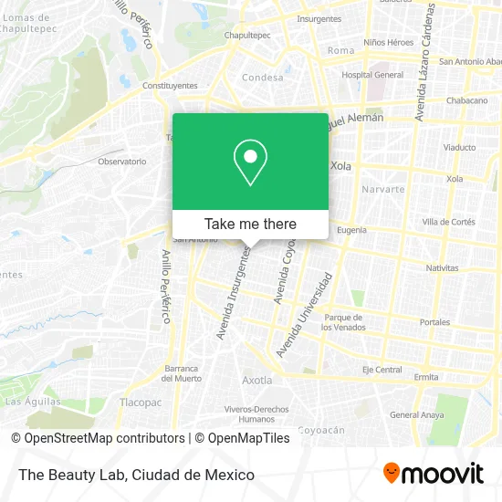 The Beauty Lab map