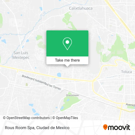 Rous Room Spa map