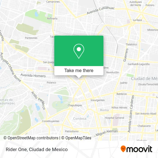 Rider One map