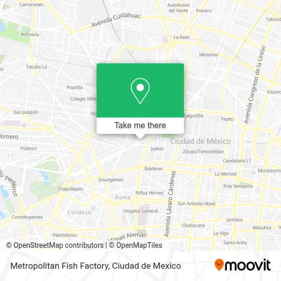 Metropolitan Fish Factory map