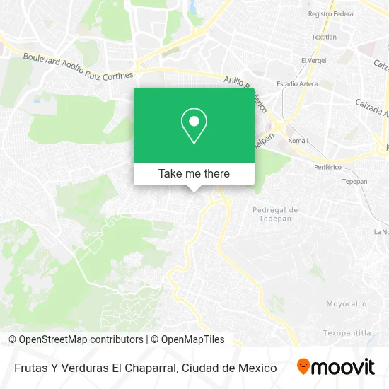 Frutas Y Verduras El Chaparral map