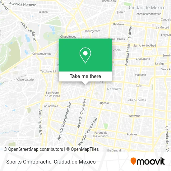 Sports Chiropractic map