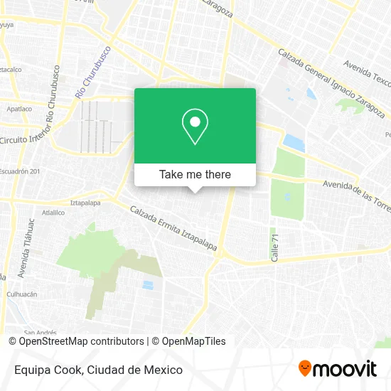 Equipa Cook map