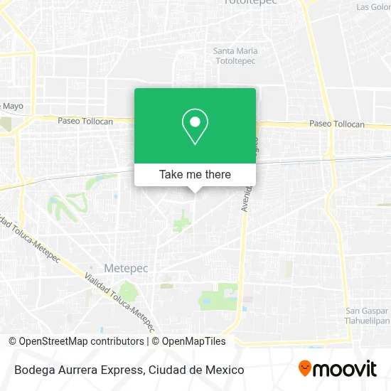 Bodega Aurrera Express map