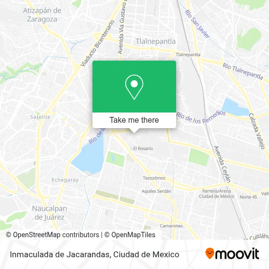 Inmaculada de Jacarandas map