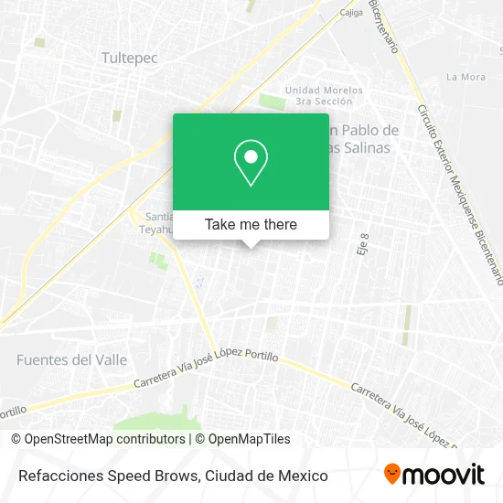 Refacciones Speed Brows map