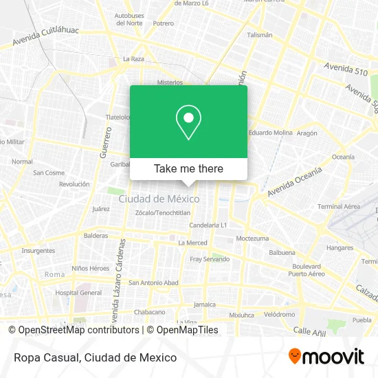 Ropa Casual map