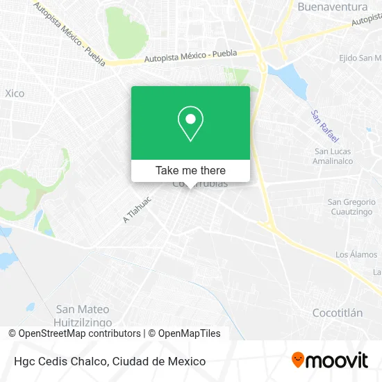 Hgc Cedis Chalco map