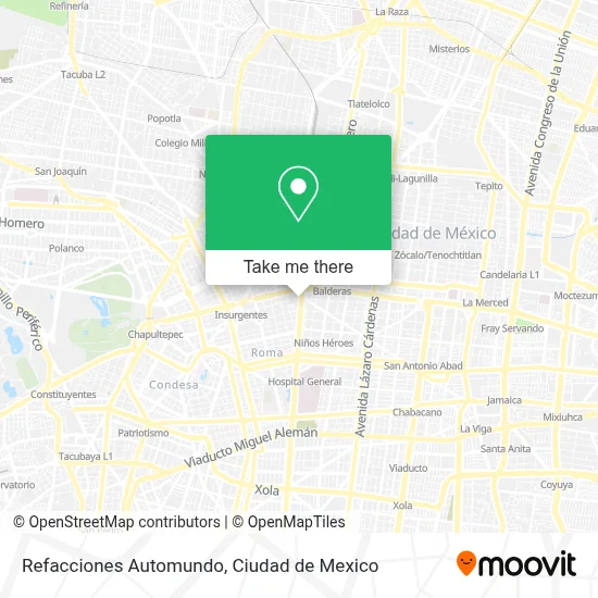Refacciones Automundo map