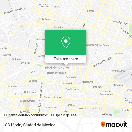 G8 Moda map