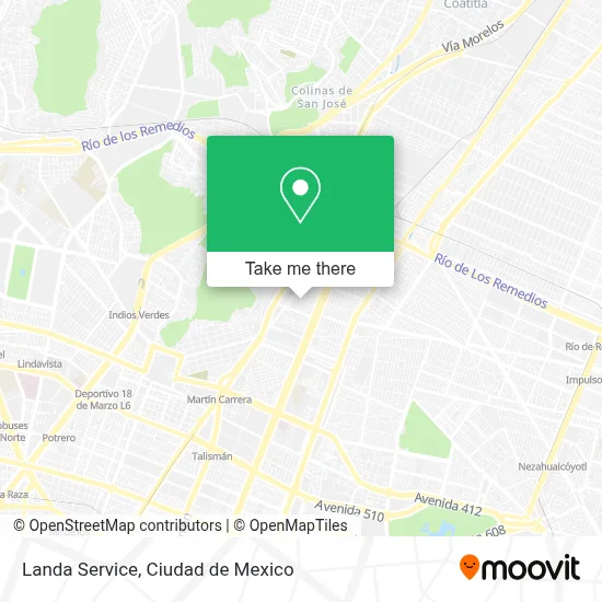 Landa Service map