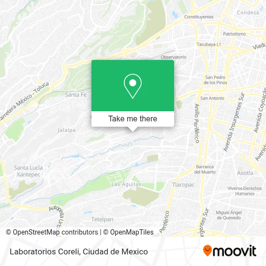 Laboratorios Coreli map