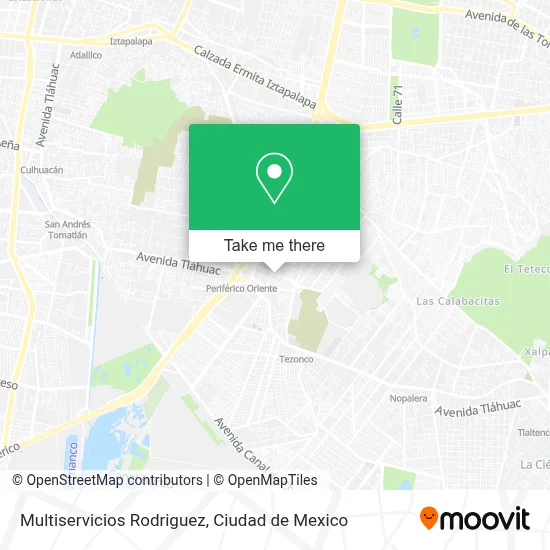 Multiservicios Rodriguez map