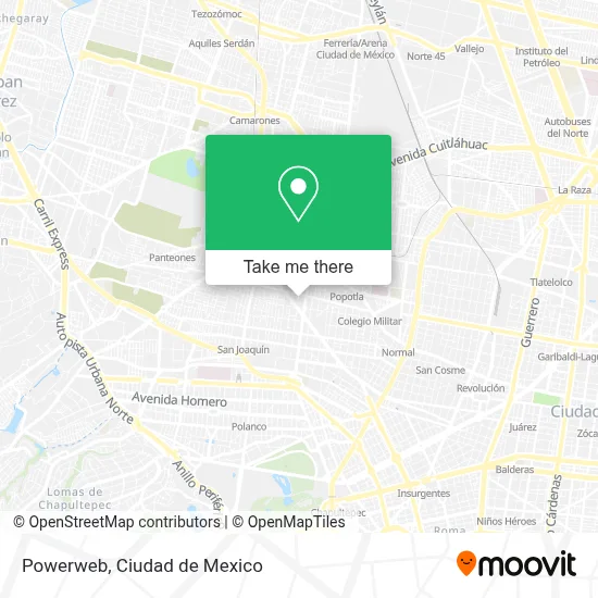 Powerweb map