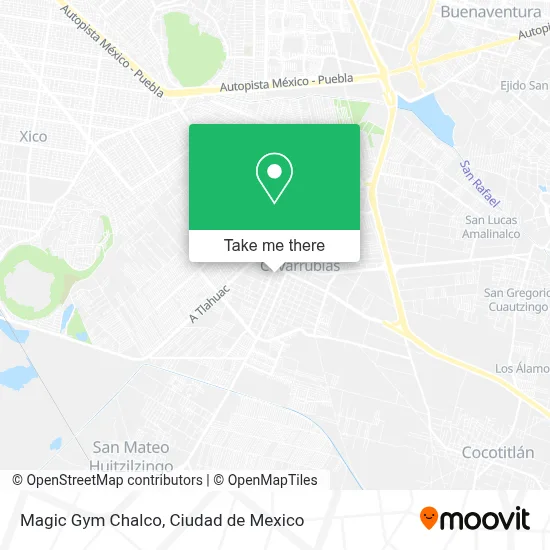 Magic Gym Chalco map