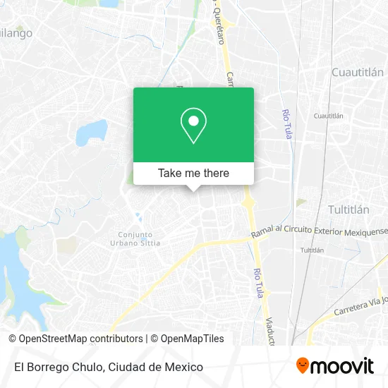El Borrego Chulo map