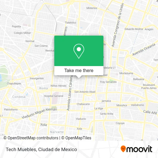 Tech Muebles map
