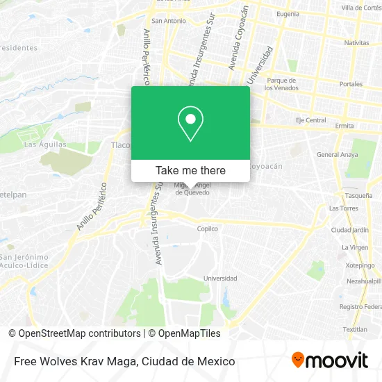 Free Wolves Krav Maga map