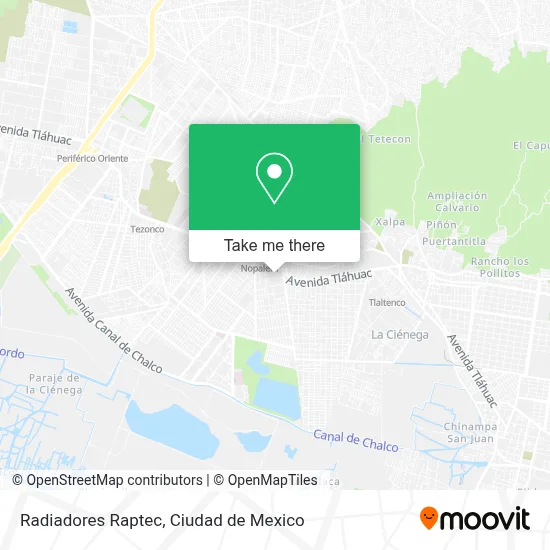 Radiadores Raptec map