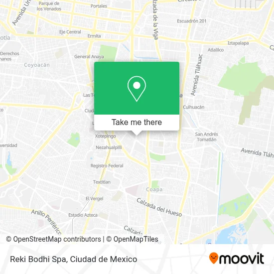 Reki Bodhi Spa map