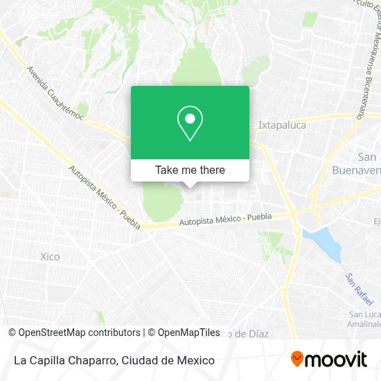 La Capilla Chaparro map