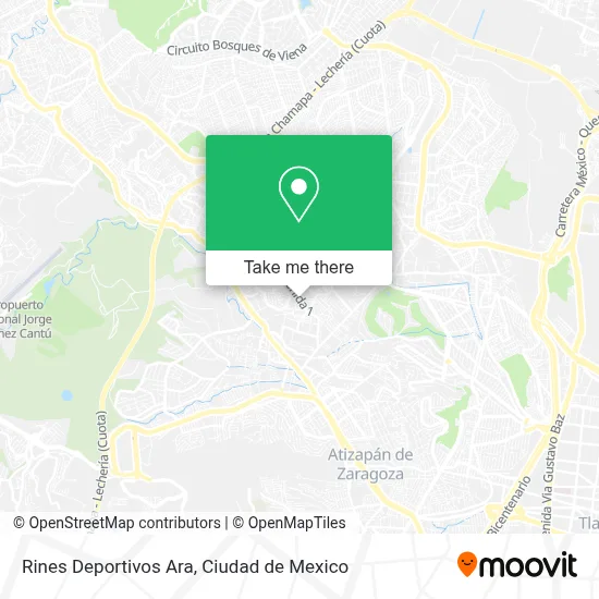 Rines Deportivos Ara map