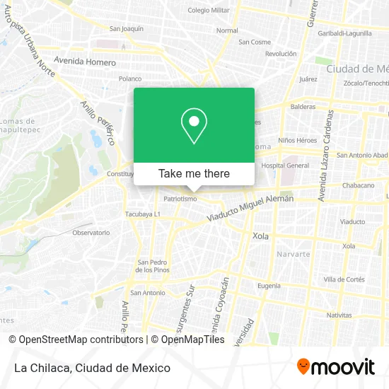 La Chilaca map