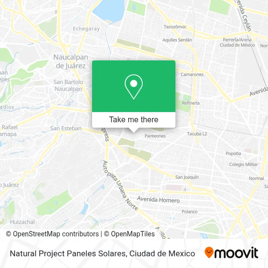 Natural Project Paneles Solares map
