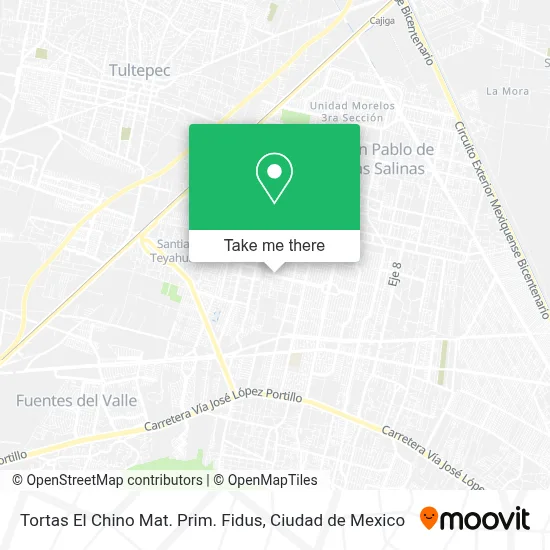 Tortas El Chino Mat. Prim. Fidus map