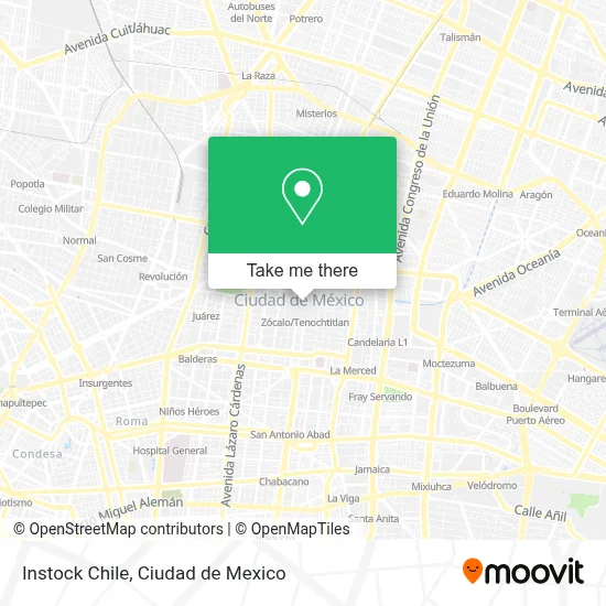 Instock Chile map