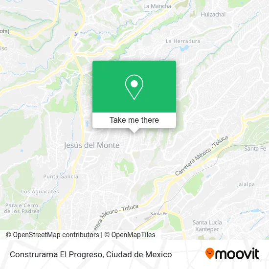 Construrama El Progreso map