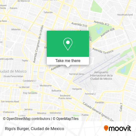 Rigo's Burger map