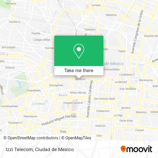 Izzi Telecom map
