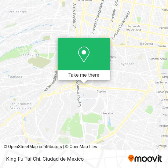 King Fu Tai Chi map
