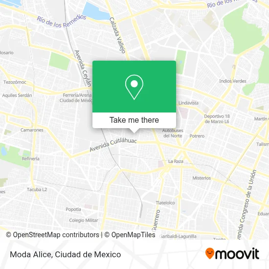 Moda Alice map