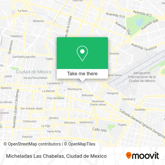 Micheladas Las Chabelas map