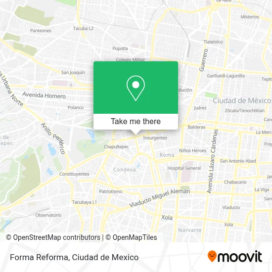 Forma Reforma map