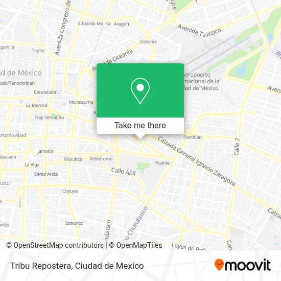 Tribu Repostera map