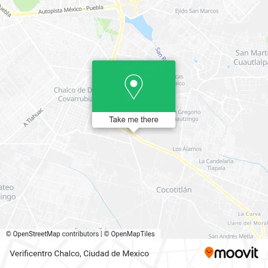 Verificentro Chalco map