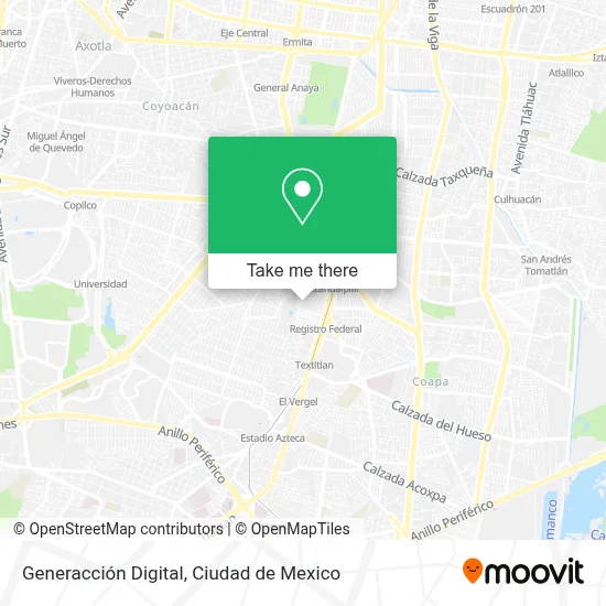 Generacción Digital map