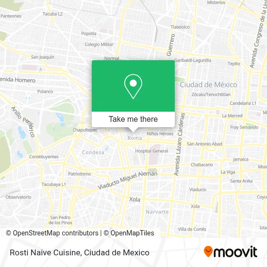 Rosti Naive Cuisine map