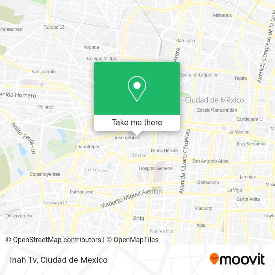 Inah Tv map