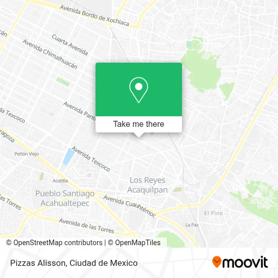 Pizzas Alisson map